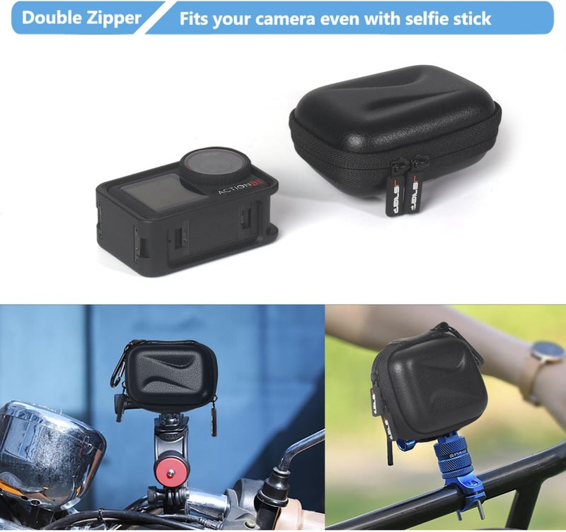 JSVER Mini Carrying Case for GoPro Hero 13/12/11/10/9/8/7/6/5/4/3, DJI Osmo Action, AKASO EK7000 / EK7000 Pro / V50 Pro/Brave 4, Campark ACT74 / ACT76, Dragon Touch Vision 3, YI Lite / 4K+ - Image 5